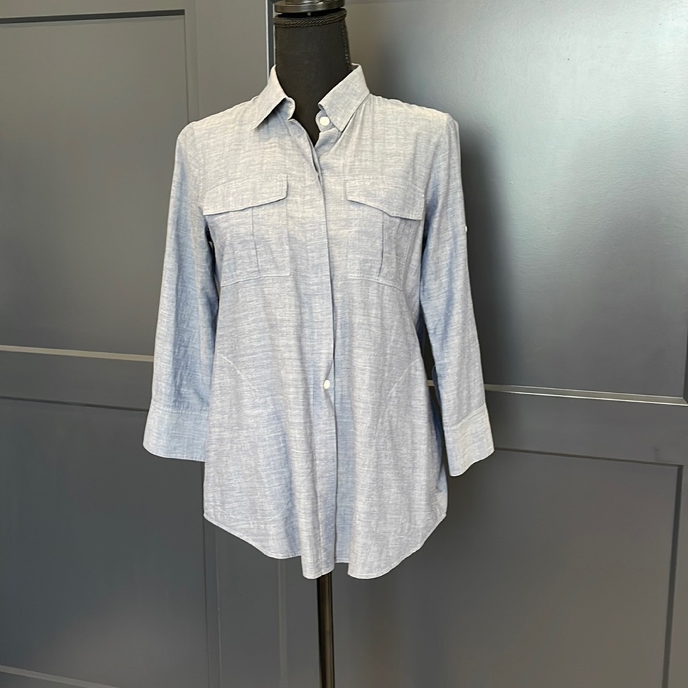 Theory chambray blouse